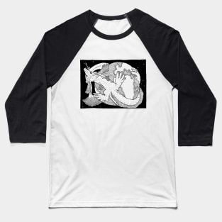 Jormungandr, the World Serpent Baseball T-Shirt